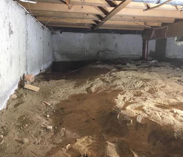 'after' photo of crawlspace remediation
